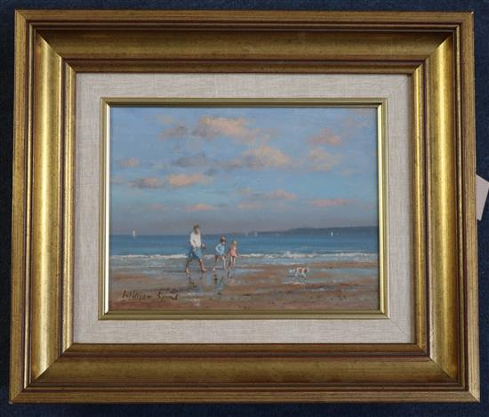 William Burns (1923-) Scarboro Beach and A Paddle with Grandma 6 x 8in.